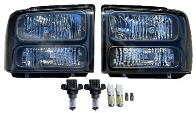 FITS 2005-2007 F250 F350 F450 Superduty SD Harley Davidson Headlights Headlamps - Image 1 of 2