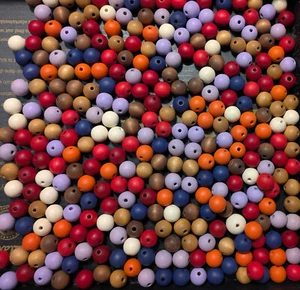 HOLZPERLEN AHORN 300 Stück 12mm bunter Mix tolle Qualität  aus Schwäbisch Gmünd - Bild 1 von 2