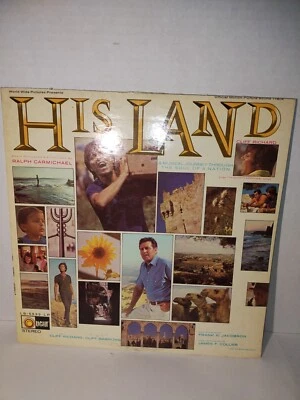 "His Land" by Cliff Richard Cliff Barrows Gospel Vinyl Record 33 1/3 Foto 1 de 4