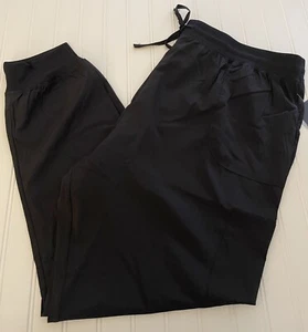 SCRUB AID 2X Black Scrub Cargo Pant NWT $39 Stretch Quick Dry - Picture 1 of 9