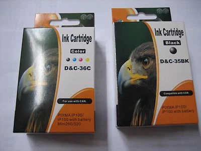 Ink Rebuilt PGI-35 + CLI -36 suitable for Pixma IP 100 portable by Canon - Image 1 of 4