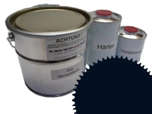 1 Liter Set 2K Autolack RAL 5004 Blau Seidenmatt Seidenglanz Lackpoint Tuning ! - Bild 1 von 1