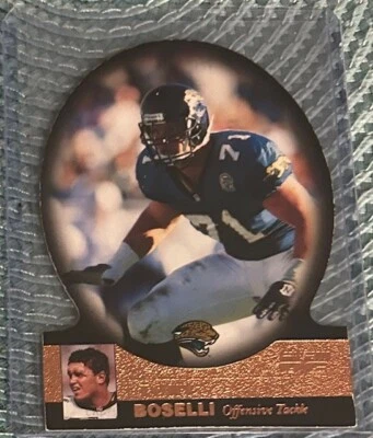 1997 Score Board Pro Line 111 Die Cut Tony Boselli Jacksonville Football Card Vt - Image 1 of 2