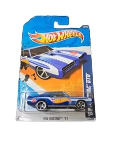 Hot Wheels HW RACING '11 ~ '69 PONTIAC GTO #6 (Blue) (153/244) T9860✨️✨️🔥 - Picture 1 of 12