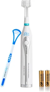 Triple Bristle GO 3 Sided Toothbrush | Sonic Toothbrush/W Soft Nylon Bristles | - Picture 1 of 12