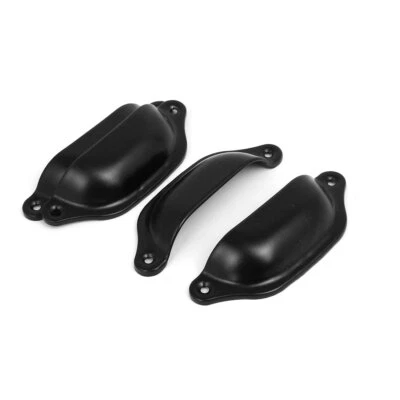 4x Möbelgriff Muschelgriff Knöpfe Schalengriffe Schubladengriff 84mm Lochabstand - Bild 1 von 4