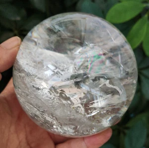 ¡Arco iris 1310 g2,88 lb!! BOLA ESFERA CRISTAL CUARZO AHUMADO TRANSPARENTE NATURAL CURACIÓN 1 - Imagen 1 de 24