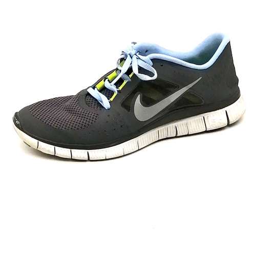 Sneaker da donna Nike Free Run 3 grigie blu stringate scarpe da passeggio punta rotonda 10 5
