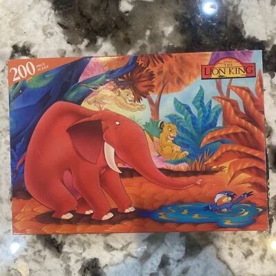 Rompecabezas Parker Brothers vintage nuevo sellado ~ 200 piezas - EL REY LEÓN Foto 1 de 4