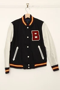 Comme Ca Boys Varsity wool & Leather Letterman jacket - Picture 1 of 8