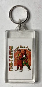 Time-T-Rhyme Slam Dat Jam Keychain Keyring New Old Stock Ethnic Song & Dance - Picture 1 of 4