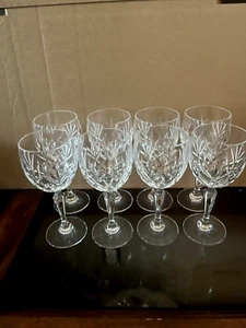 8 GORHAM Crystal LADY ANNE Stemmed Goblet Wine Glasses - Picture 1 of 4