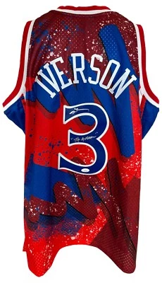 Allen Iverson autographed signed authentic jersey NBA Philadelphia 76ers JSA COA - Image 1 of 3