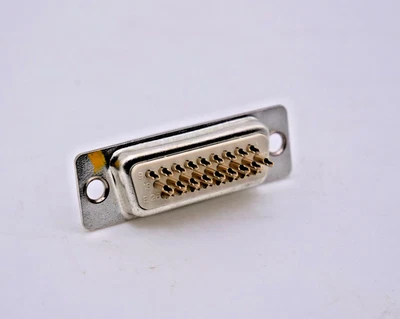 26-Pin Male High-Density D-Sub Connector – Solder Cup – Panel Mount - Image 1 of 4