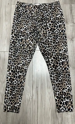 Cato Est 1946 Women's Leopard Animal Print Stretch Leggings  Waist- 30”-L-28” - Image 1 of 4