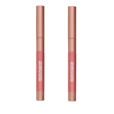 Pack of 2 L'Oreal Paris Infallible Matte Lip Crayon, Caramel Blonde # 500 - Image 1 of 4