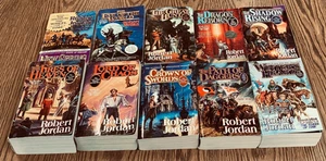 The Wheel of Time Paperback Books #1-9 + Prequel, Robert Jordan - Picture 1 of 2