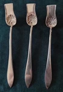 Salzlöffel massiv Silber Punze Minerva 19. Jh. - Bild 1 von 4