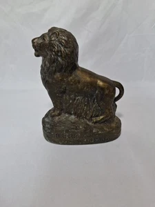 Harris Trust and Savings Bank Lion Coin Bank 1960s Banthrico Inc. Chicago No Key - Picture 1 of 9