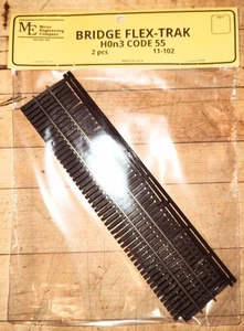 Micro-Engineering HOn3 #11-102 Code 55 Bridge Flex Track (2 Pieces) NIP - Picture 1 of 1