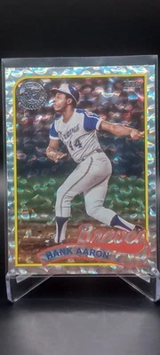 🔥Hank Aaron🔥1989 Topps Mega Box Foilboard - 2024 Topps #89B2-2 - Braves - Image 1 of 2