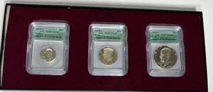 1976 S ~ SILVER PROOF SET ~ BICENTENNIAL ~ 3 COINS ~ ICG PR 69 DCAM with box - Picture 1 of 5