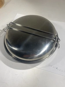 Faltbares Edelstahl Kochgeschirr 4 Stück Set Camping Wandern Tragbar Töpfe Pfannen - Bild 1 von 7