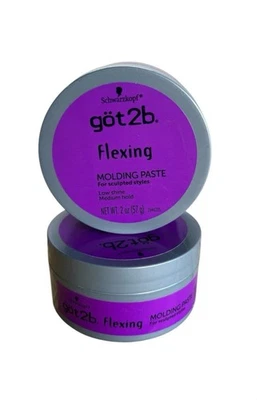 Got2b Flexing Molding Paste Low Shine Medium Hold Sculpted Styles 2 oz - 2-Pack - Image 1 of 2