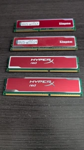 Kingston HyperX Red 16GB (4x4GB) DDR3 RAM Kit - PC3 Desktop Memory 4 DIMM kit - Picture 1 of 1