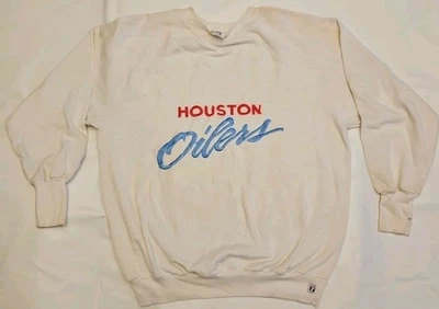 Vintage Logo Seven STITCHED Houston Oilers Medium Sweatshirt - Image 1 of 4