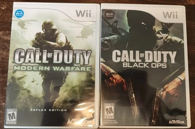 Nintendo Wii Games Lot Of 2 Call Of Duty: Modern Warfare & Black Ops - Image 1 of 2