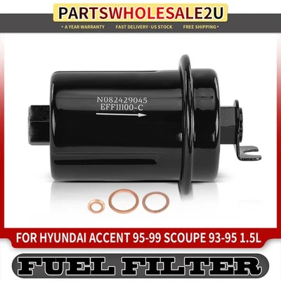 Filtro de combustible en línea para Hyundai Accent 1995-1999 Scoupe 1993 1994 1995 1,5 L GAS Foto 1 de 4