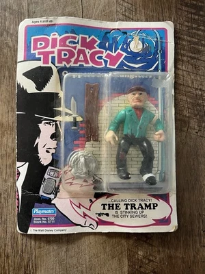 Playmates 1990 - Película Dick Tracy - Figura de acción The TRAMP - Completa en tarjeta Foto 1 de 4