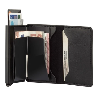 Geldbeutel Slim Wallet mit RFID Schutz Mini Geldbörse Kartenetui Portemonnaie - Bild 1 von 4