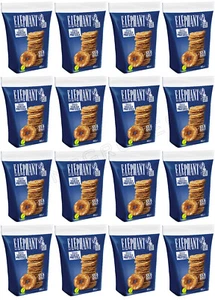 16 ELEPHANT Baked Squeezed Flat Pretzels with Sea Salt Crackers Snacks 80g 2.8oz - Picture 1 of 11