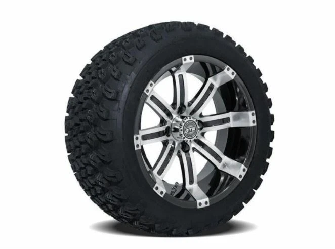 Juego de 4 ruedas mecanizadas GTW Tempest de 14 pulgadas neumáticos Duro Terrain de 23" carro de golf Foto 1 de 1