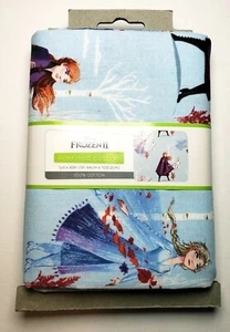 Disney Frozen 2 II "NORTH WINDS" Elsa Anna Olaf One Yard 100% Cotton Fabric  - Picture 1 of 4