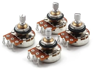 4x Bourns 500K Pot 3/8” eje corto dividido audio cónico baja fricción rotación - Imagen 1 de 6