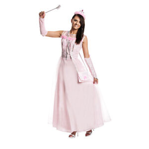Prinzessin Kostüm Damen Prinzessinen Kleid Verkleidung Fasching rosa + Tasche