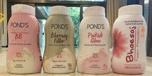 POND'S Powder BB, Blurring Filler, Pinkish glow and Bhaesa's Teen Powder (50gx4) - Picture 1 of 5