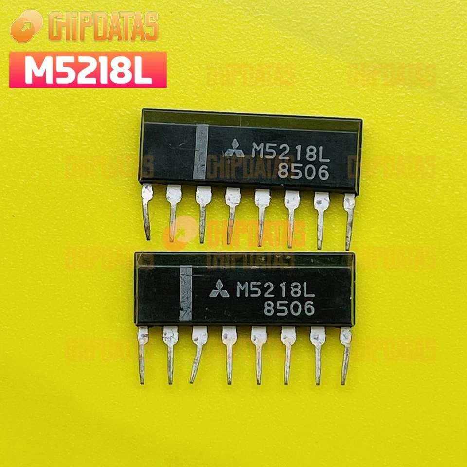 CHIP DATAS 2PCS New M5218L ZIP-8 OP-AMP DUAL Bipolar SIP 8Pin Plastic