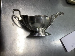 Vintage Sauce Boat & Gravy Boat Sterling Silver Shiny Stainless Steel, A2780 - Picture 1 of 3
