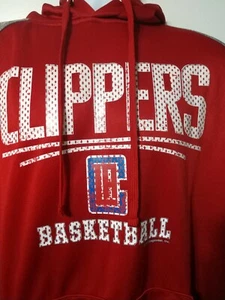 Los Angeles Clippers Jacket Mens Fleece Raglan NBA Basketball Pullover Hoodie - Picture 1 of 6