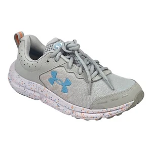 Under Armour Women's 8 Charged Assert 10 Running Shoes Gray and Paint Splatter - Bild 1 von 9