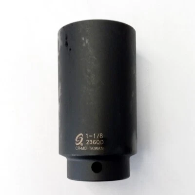 SUNEX TOOLS 236QD 1/2" Drive 1-1/8" Deep Impact Socket 8 Point - Image 1 of 3