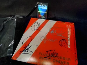 Signed Rammstein Reise Reise Vinyl with 2022 Italy Crew Pass - Picture 1 of 5