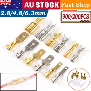 900PCS Copper Wire Crimp Spade Wire Connector Terminal for Car Audio Speaker kit - Picture 1 of 30