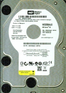 WD3200AAJS-00RYA0 EHNCNVJAB, WESTERN DIGITAL SATA 320GB FEB 2007 - Picture 1 of 1