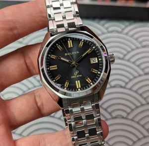 Bulova Precisionist Sapphire Crystal Jet Star Gray Dial 262kHz 96B415 - Picture 1 of 8