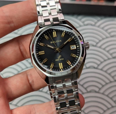 Bulova Precisionist Zafiro Cristal Jet Estrella Esfera Gris 262kHz 96B415 Foto 1 de 4